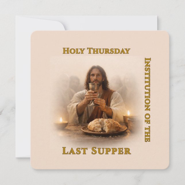 Cartão Holy Thursday Eucharist (Frente)