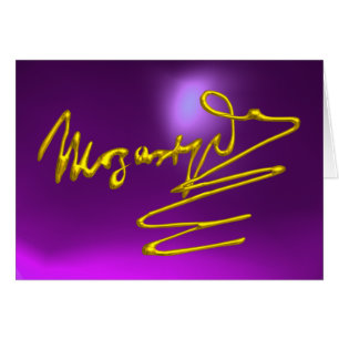 Cartão HOMAGE TO MOZART, Dourada Signature Purple Ametyst