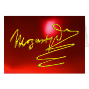 Cartão HOMAGE TO MOZART, Red Ruby