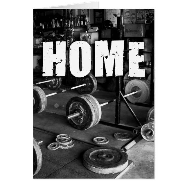 Cartão HOME (Barbells) - Motivação do Workout (Frente)