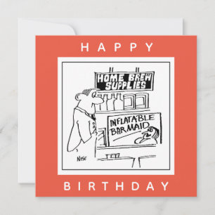Cartão Home Break Barmaid Inflável