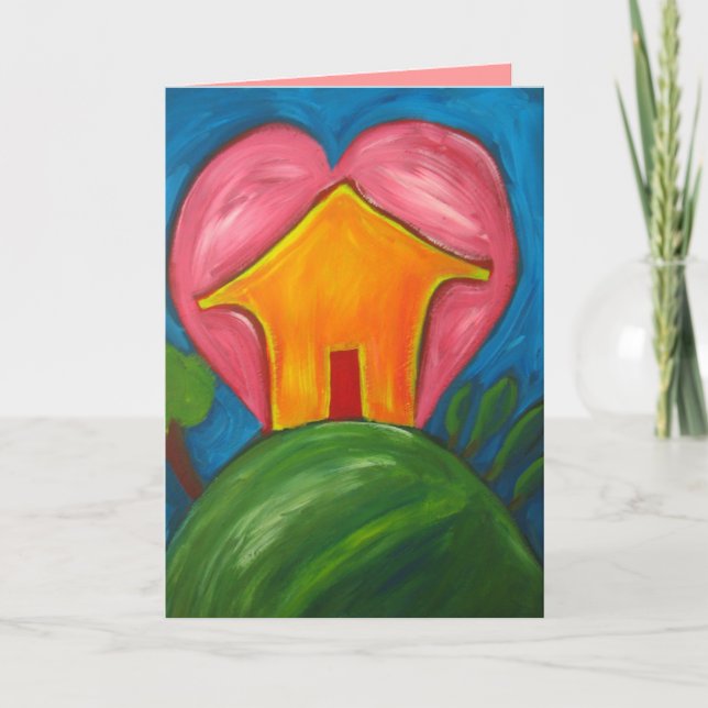 Cartão Home feliz (Frente)