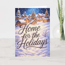 Cartão 'Home for the Holidays' Folded Greeting Card