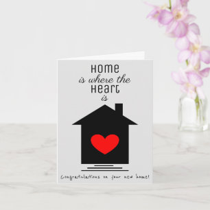 Cartão Home is Where the Heart Is - New Home Card