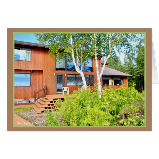 Cartão Home on Lake Huron (Frente Horizontal)