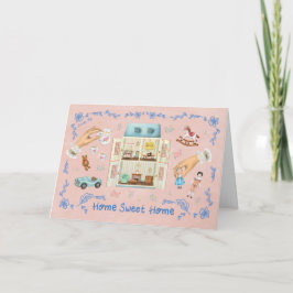 Cartão Home Sweet Home Dollhouse Dream