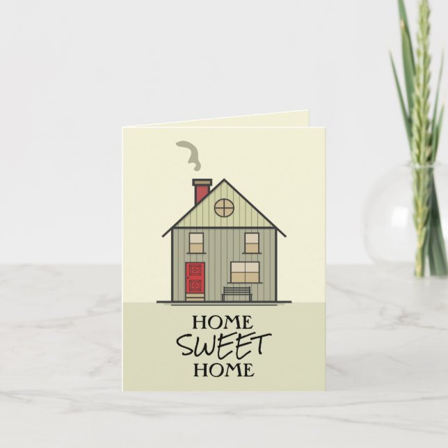 Cartão Home Sweet Home Quote House (Frente)