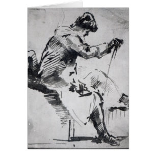 Cartão Homem assentado de Joseph Mallord William Turner