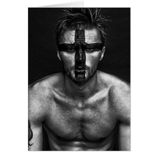 Cartão Homem bravo do coração (Frente)