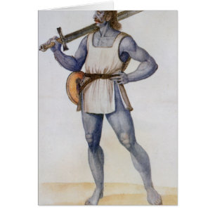 Cartão Homem britânico antigo