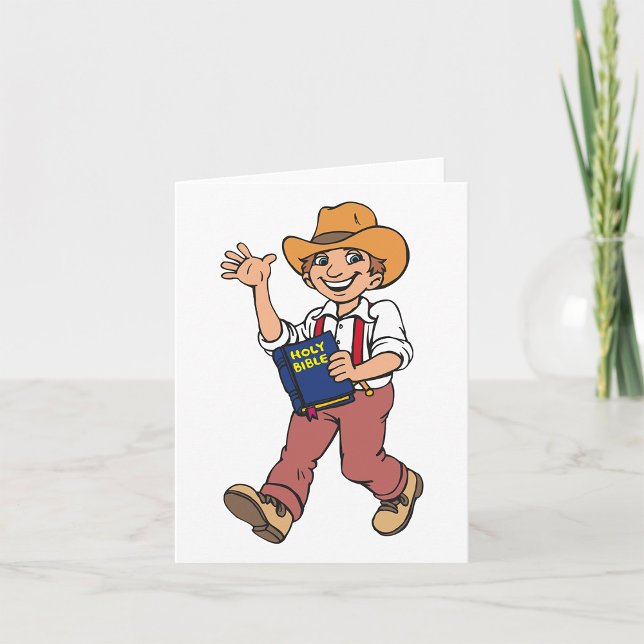 Cartão Homem Com Bíblia (Criador carregado)