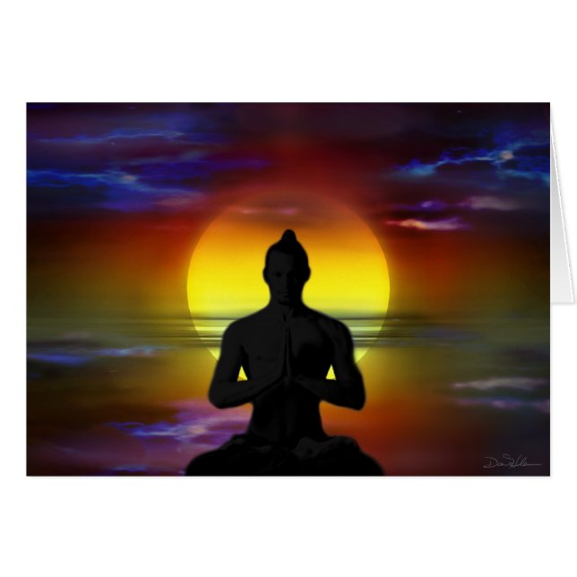 Cartão Homem da lua (Frente Horizontal)