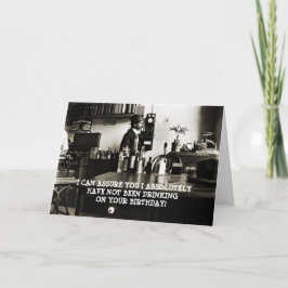 CARTÃO HOMEM DE ANIVERSÁRIO ENGRAÇADO DA FOTO DE 1890 EM