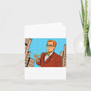 Cartão Homem De Bicicleta Com Celular