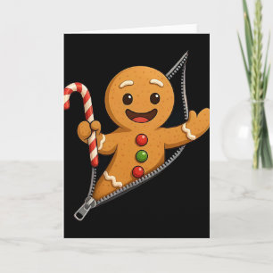 Cartão Homem de Biscoito de Gengibre Funny Natal Cookie K