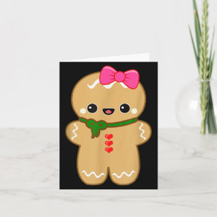 Cartão Homem de Biscoito Engraçado Natal Mulheres & M