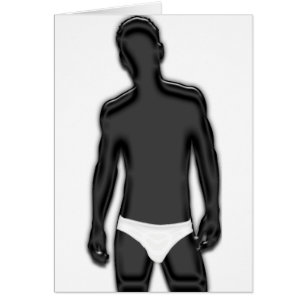 Cartão Homem de cueca