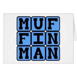 Cartão Homem de Muffin