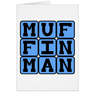 Cartão Homem de Muffin