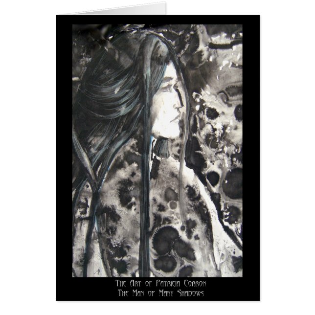 Cartão Homem de muitas sombras (Frente)