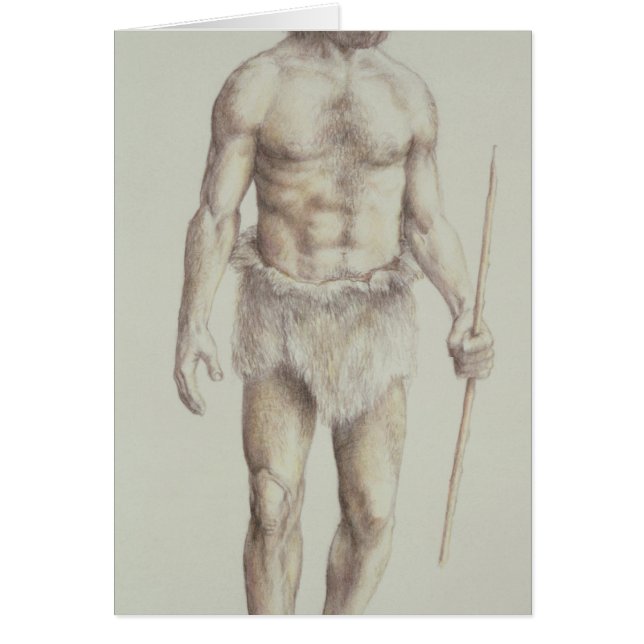 Cartão Homem de Neanderthal (Frente)