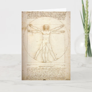 Cartão Homem de Vitruvian