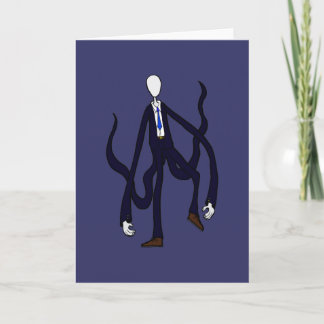 Cartão Homem delgado - livro dos monstro o Dia das Bruxas