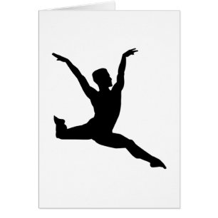 Cartão Homem do balé