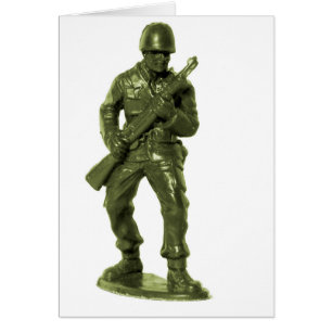 Cartão Homem do Exército Verde