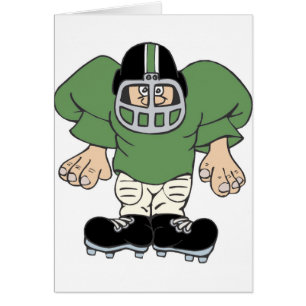 Cartão homem do futebol