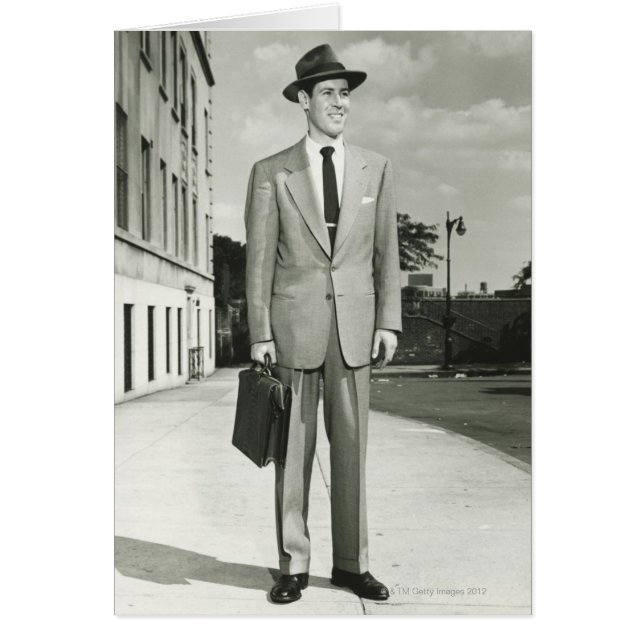 Cartão Homem em Fato (Frente)