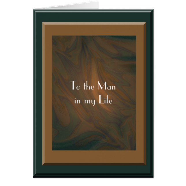 Cartão Homem em minha vida (Frente)