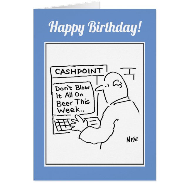 Cartão Homem em um Caixa Automático (Frente)