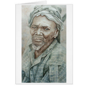 Cartão Homem farpado de Dogon