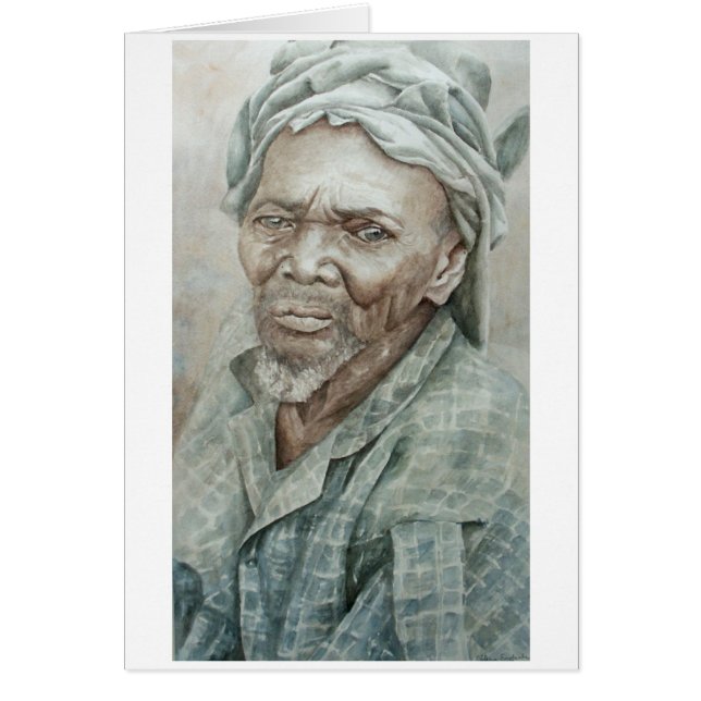 Cartão Homem farpado de Dogon (Frente)