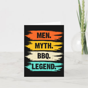 Cartão Homem homens mito lenda churrasco dia dos pais gre