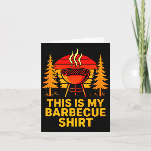 Cartão Homem isto é churrasco - churrasco retrô grelhando