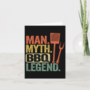 Cartão Homem Mito Lenda do Churrasco Barbecue Griling Pai