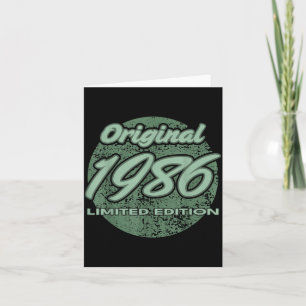 Cartão Homem Mulher 40 Anos de Idade 40º Aniversário 1986