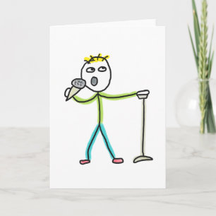 Cartão Homem-Palito de Stand Up Comedy