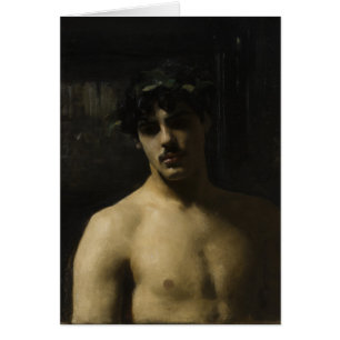 Cartão Homem que veste louros