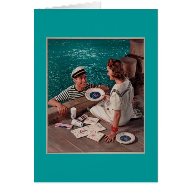 Cartão Homem Retro e Mulher (Frente)