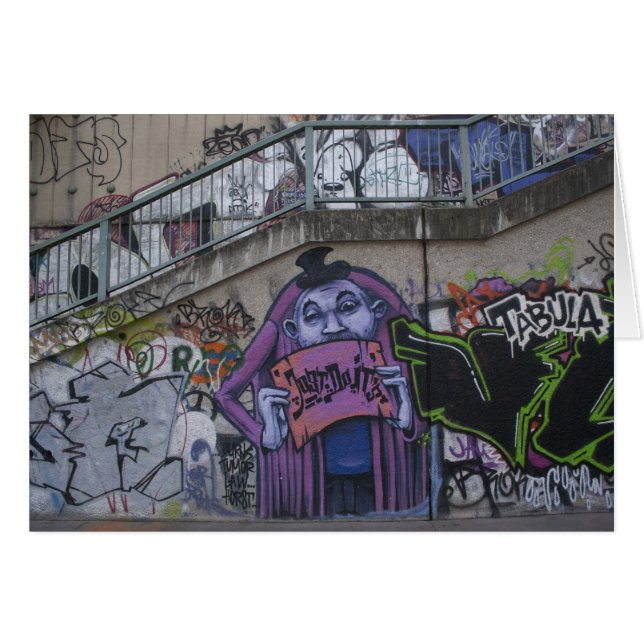 Cartão Homem Roxo (Frente Horizontal)