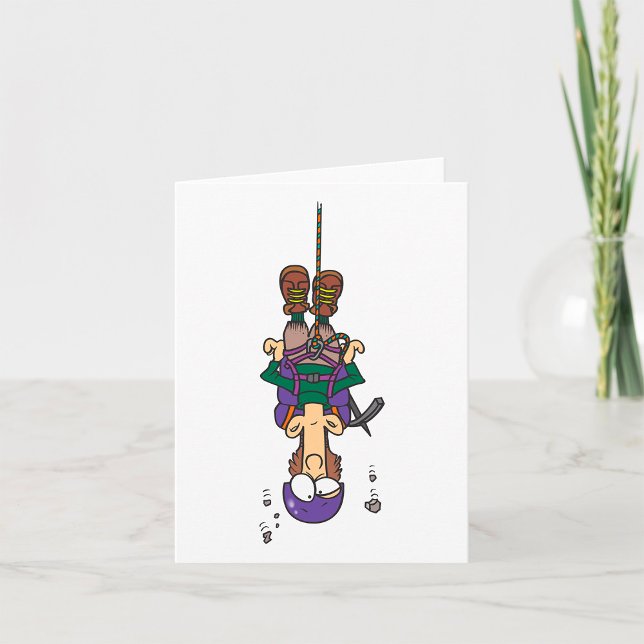 Cartão Homem Saindo De Uma Corda (Criador carregado)