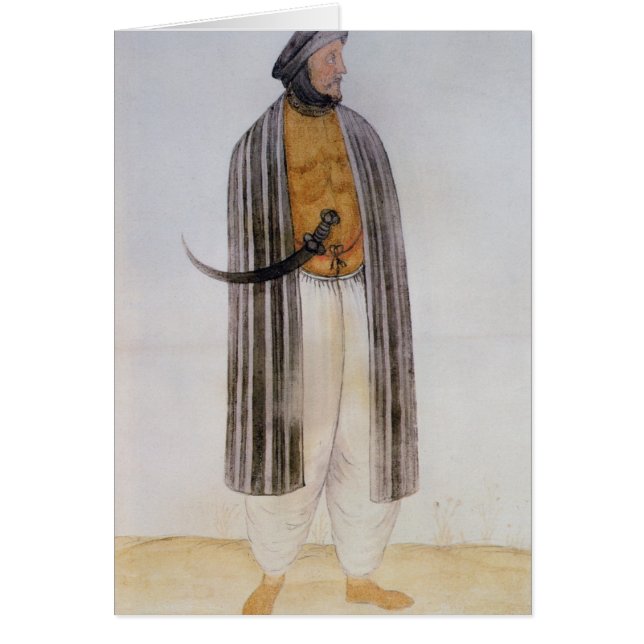 Cartão Homem turco (Frente)