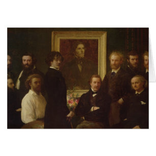 Cartão Homenagem a Delacroix, 1864