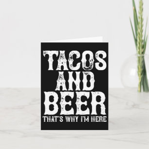 Cartão Homens bêbados bebendo cerveja e tacos no Cinco De