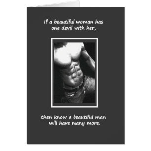 Cartão Homens bonitos