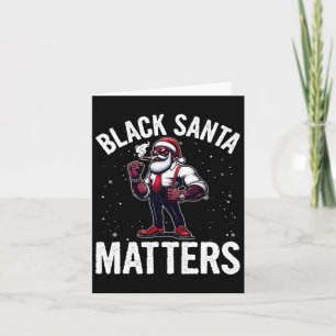 Cartão Homens de Natal afro-americanos do Papai Noel
