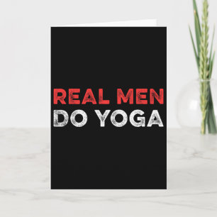 Cartão Homens de Verdade Fazem Instrutor de Meditação Esp
